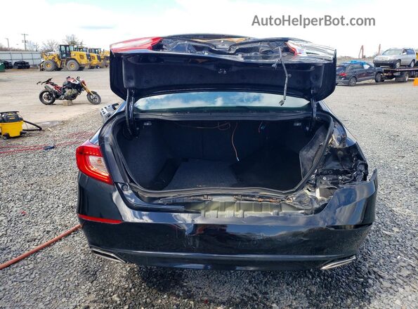 1HGCV1F33JA205220 2018 HONDA ACCORD Черный Вид сзади