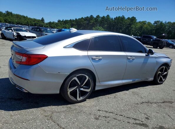 1HGCV1F33JA234622 2018 HONDA ACCORD Silver Հետևի աջ
