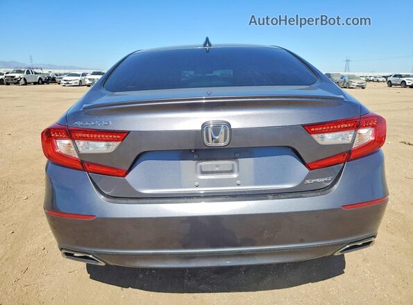 1HGCV1F33KA012373 2019 HONDA ACCORD Gray Вид ззаду