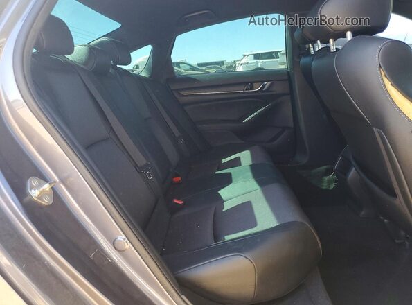 1HGCV1F33KA012373 2019 HONDA ACCORD Gray Вид задніх сидінь