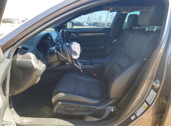 1HGCV1F33KA012373 2019 HONDA ACCORD Gray Вид салону спереду