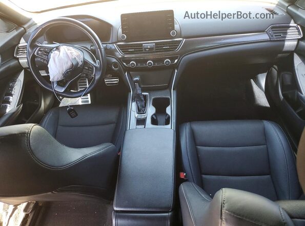1HGCV1F33KA012373 2019 HONDA ACCORD Gray Вид панелі приладів