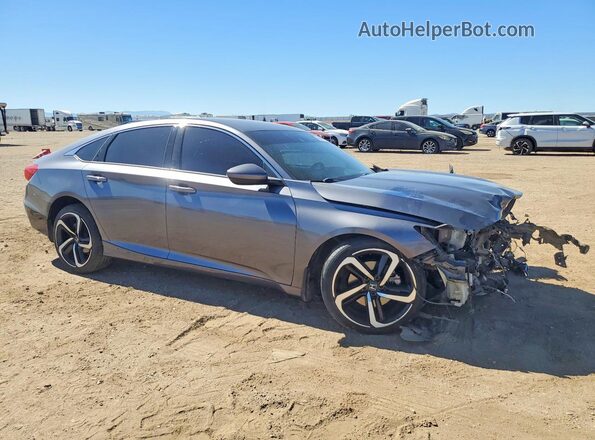 1HGCV1F33KA012373 2019 HONDA ACCORD Gray Передня права чверть