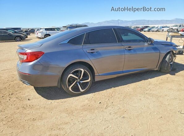 1HGCV1F33KA012373 2019 HONDA ACCORD Gray Задня права чверть
