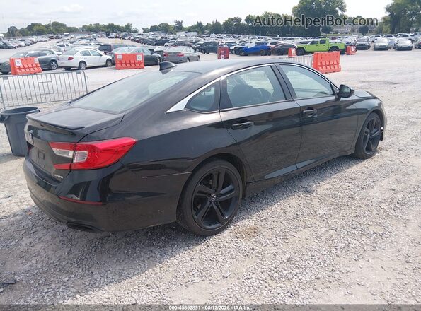 1HGCV1F33KA012762 2019 HONDA ACCORD Черный Задняя правая четверть