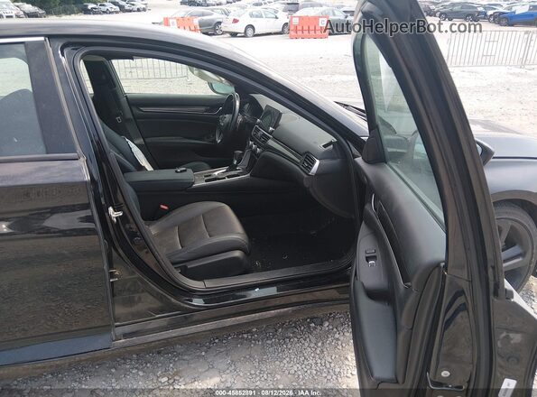 1HGCV1F33KA012762 2019 HONDA ACCORD Черный Вид салона спереди