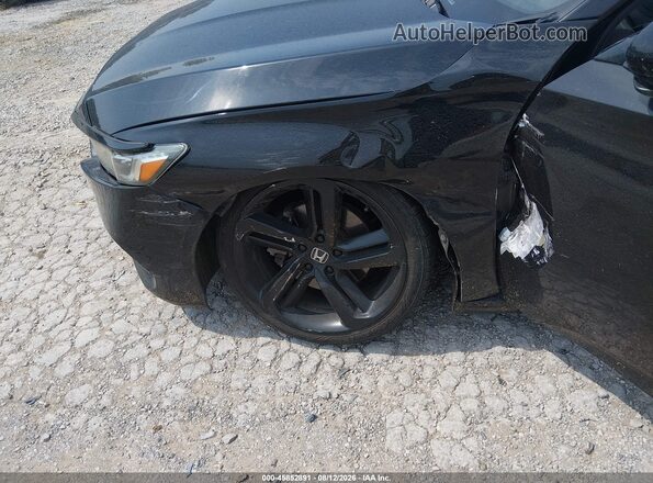 1HGCV1F33KA012762 2019 HONDA ACCORD Черный Вид спереди