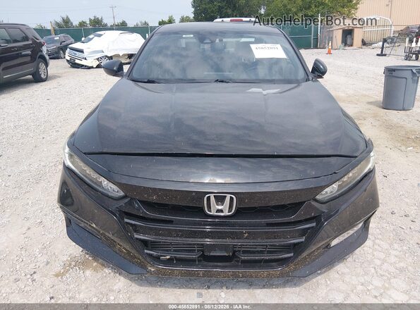 1HGCV1F33KA012762 2019 HONDA ACCORD Черный Вид щитка приборов