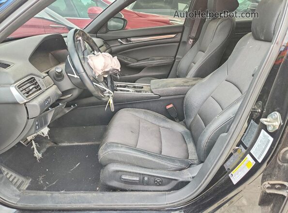 1HGCV1F33KA016276 2019 HONDA ACCORD Black Vista interior delantera