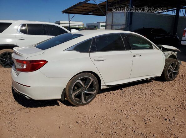 1HGCV1F33KA026130 2019 HONDA ACCORD White Հետևի աջ