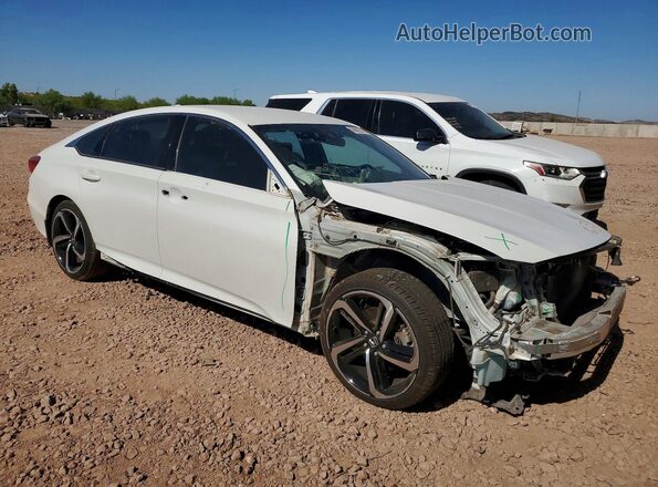 1HGCV1F33KA026130 2019 HONDA ACCORD White Առջևի աջ