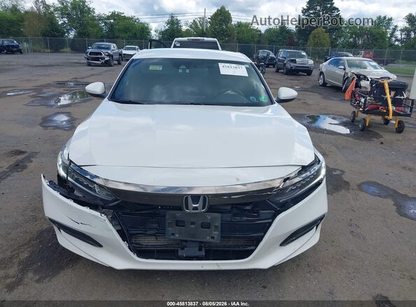 1HGCV1F33KA066966 2019 HONDA ACCORD White წინა ხედი