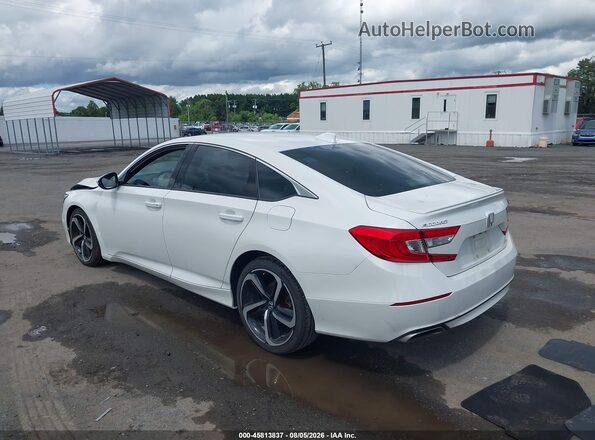 1HGCV1F33KA066966 2019 HONDA ACCORD White უკანა მარცხენა