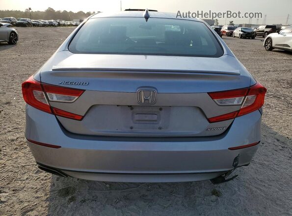 1HGCV1F33KA089907 2019 HONDA ACCORD Silver უკანა ხედი