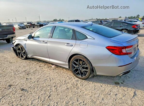 1HGCV1F33KA089907 2019 HONDA ACCORD Silver უკანა მარცხენა