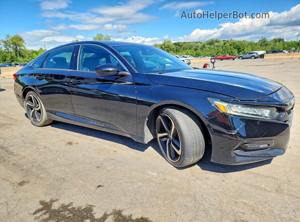 1HGCV1F33KA090703 2019 HONDA ACCORD Black Вид щитка приладів