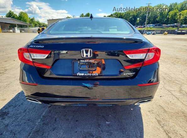 1HGCV1F33KA090703 2019 HONDA ACCORD Black Вид підкапотного простору