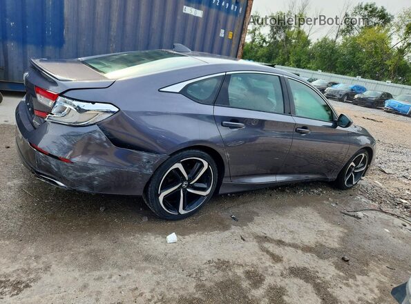 1HGCV1F33KA162550 2019 HONDA ACCORD Серый Задняя правая четверть