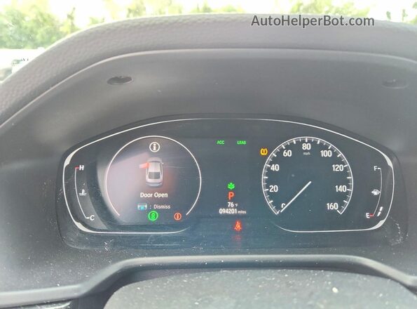 1HGCV1F33KA162550 2019 HONDA ACCORD Серый Вид щитка приборов