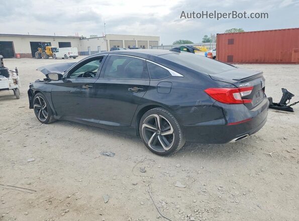 1HGCV1F33KA166551 2019 HONDA ACCORD Black Հետևի ձախ
