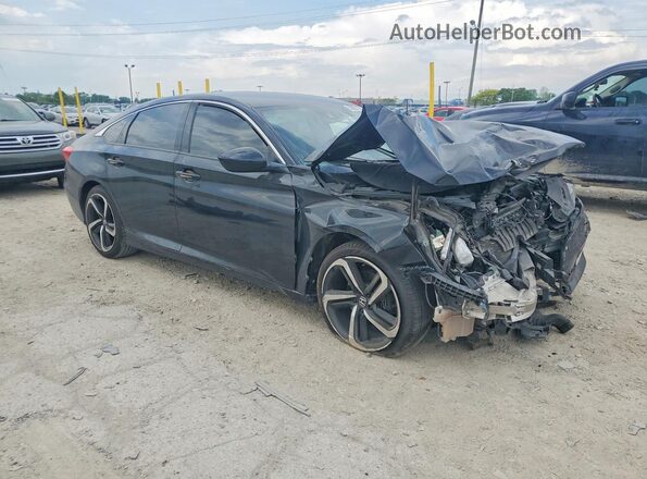1HGCV1F33KA166551 2019 HONDA ACCORD Black Առջևի աջ