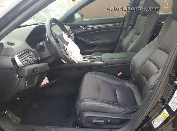 1HGCV1F33KA166551 2019 HONDA ACCORD Black Սալոնի դիմացի տեսք