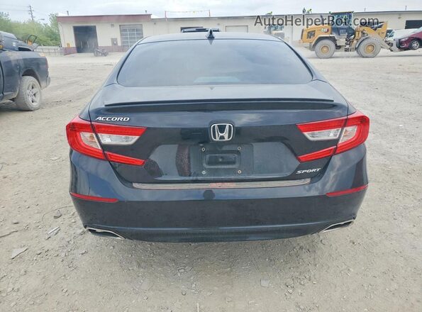1HGCV1F33KA166551 2019 HONDA ACCORD Black Հետևի տեսք