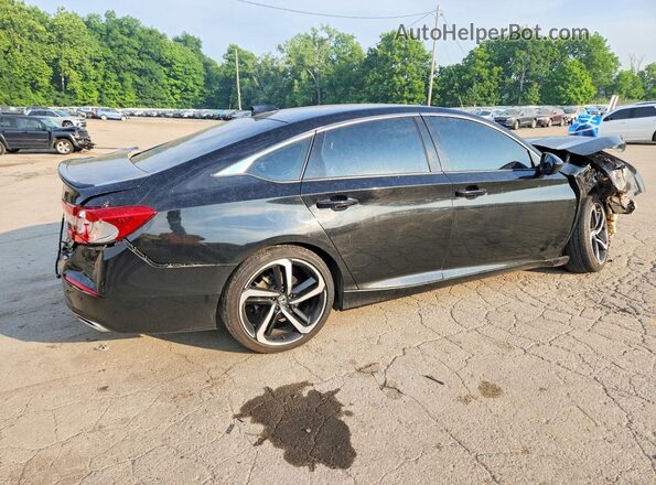 1HGCV1F33KA171894 2019 HONDA ACCORD Black Задня права чверть