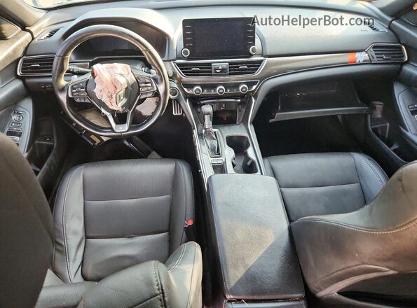 1HGCV1F33KA171894 2019 HONDA ACCORD Black Вид панелі приладів