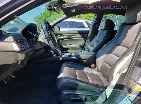 1HGCV1F33LA013265 2020 HONDA ACCORD Серый Вид салона спереди