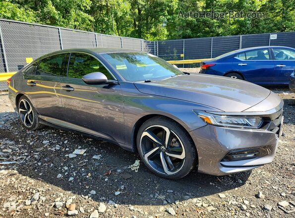 1HGCV1F33LA013265 2020 HONDA ACCORD Серый Передняя правая четверть