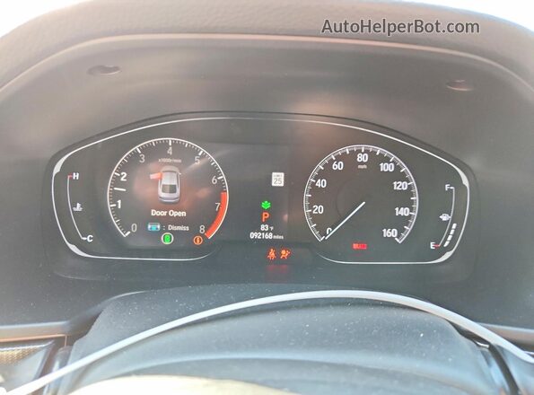 1HGCV1F33LA013265 2020 HONDA ACCORD Серый Вид щитка приборов