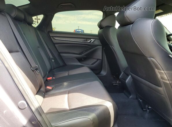 1HGCV1F33LA036898 2020 HONDA ACCORD Gray Widok tylnych siedzeń