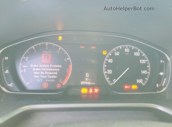 1HGCV1F33LA036898 2020 HONDA ACCORD Gray Widok zestawu wskaźników