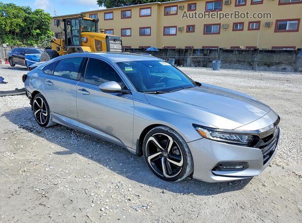 1HGCV1F33LA049425 2020 HONDA ACCORD Silver Przód prawy