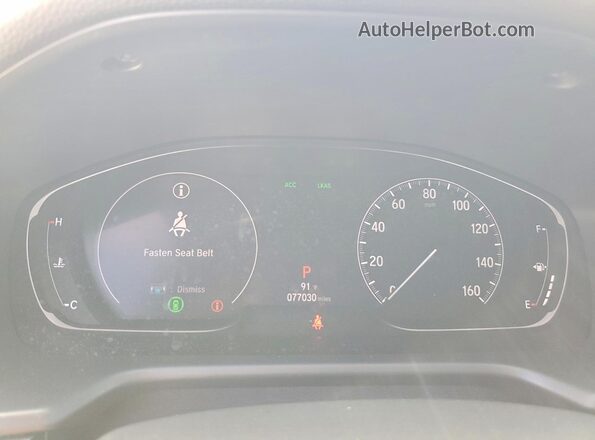 1HGCV1F33LA049425 2020 HONDA ACCORD Silver Widok zestawu wskaźników