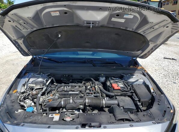1HGCV1F33LA049425 2020 HONDA ACCORD Silver Widok wnętrza z tyłu