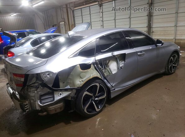 1HGCV1F33LA148570 2020 HONDA ACCORD Silver Задня права чверть