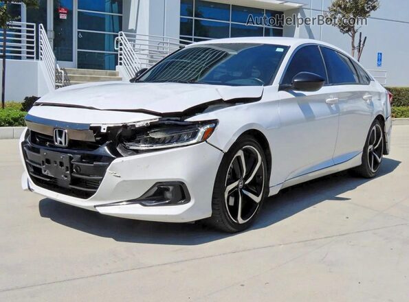 1HGCV1F33MA072995 2021 HONDA ACCORD White უკანა მარჯვენა