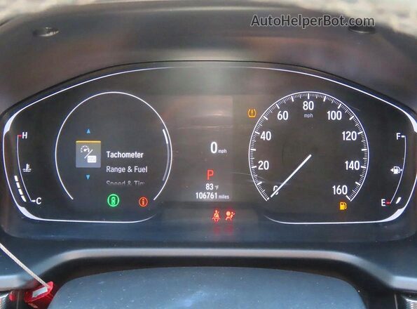 1HGCV1F33MA072995 2021 HONDA ACCORD White ხელსაწყოთა პანელის ხედი