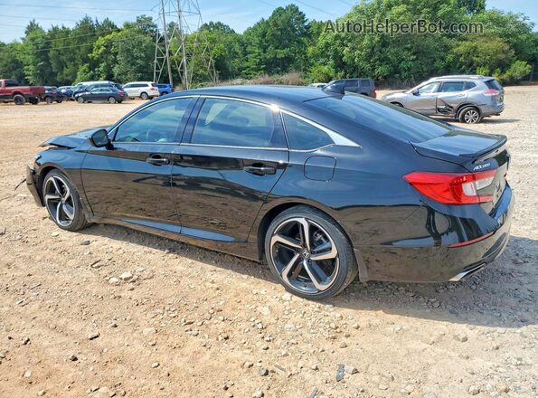 1HGCV1F33NA008618 2022 HONDA ACCORD Black Trasero izquierdo