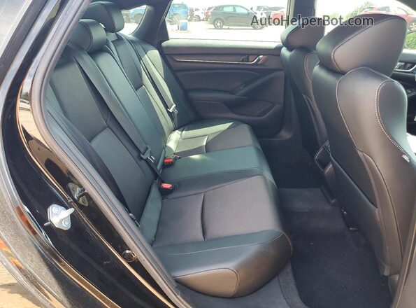 1HGCV1F33NA008618 2022 HONDA ACCORD Black Vista de los asientos traseros