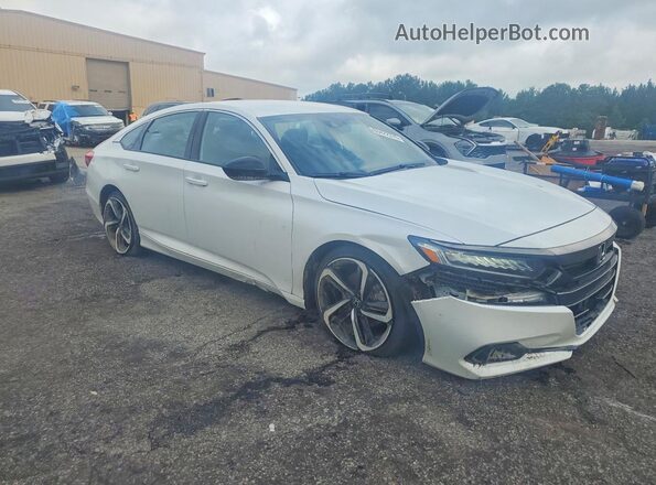 1HGCV1F33NA050139 2022 HONDA ACCORD White Передня права чверть