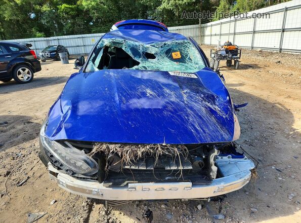 1HGCV1F33NA090687 2022 HONDA ACCORD Синий Вид спереди