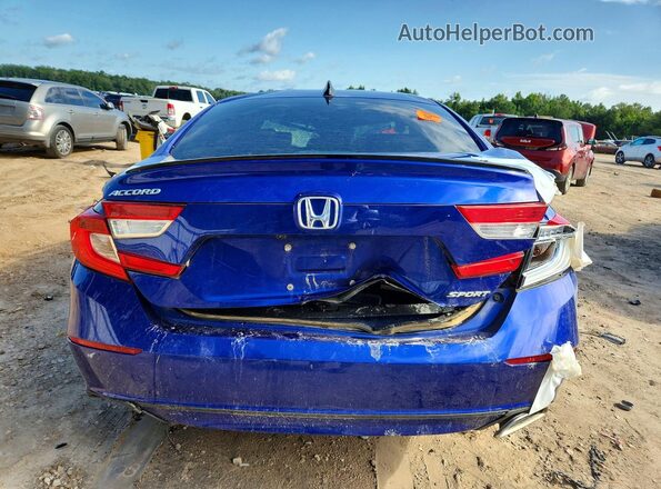 1HGCV1F33NA090687 2022 HONDA ACCORD Синий Вид сзади