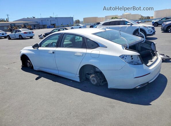 1HGCV1F34JA121701 2018 HONDA ACCORD White უკანა მარცხენა