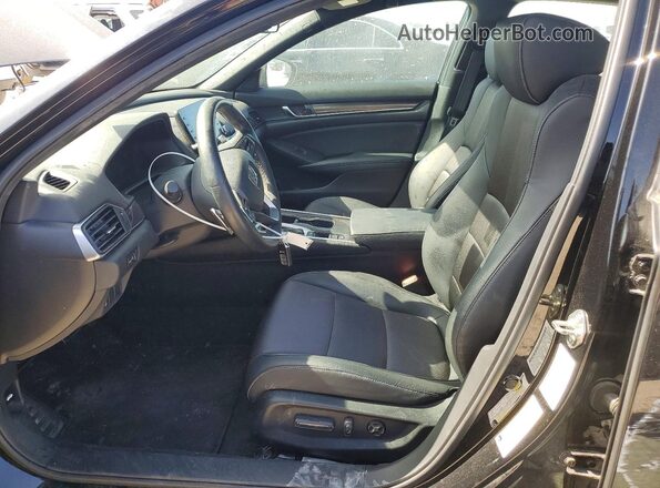 1HGCV1F34JA136523 2018 HONDA ACCORD Charcoal Front interior view