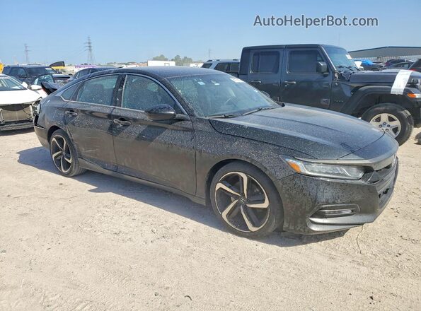 1HGCV1F34JA136523 2018 HONDA ACCORD Charcoal Front right