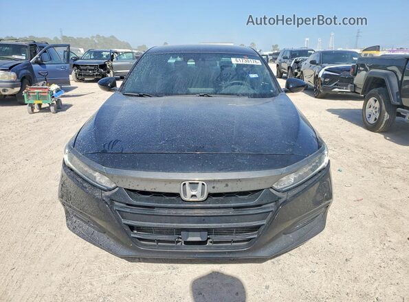 1HGCV1F34JA136523 2018 HONDA ACCORD Charcoal Front view