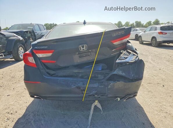 1HGCV1F34JA136523 2018 HONDA ACCORD Charcoal Rear view